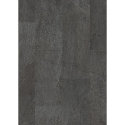 Виниловый пол QuickStep Ambient Glue Plus AMGP40035 Сланец  чёрный