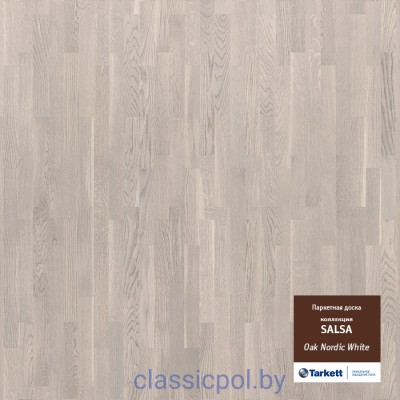 Паркетная доска Tarkett Salsa Oak Nordic W PL TL Дуб Нордик 550049072
