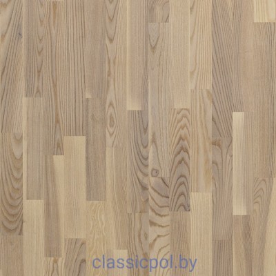 Паркетная доска Polarwood Ясень Living White Matt 3S