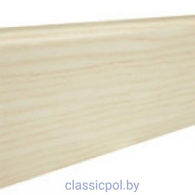 Плинтус шпонированный Barlinek Р61 Ясень Platinium