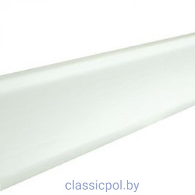 Плинтус шпонированный Barlinek Р50  Дуб White mat lacquer